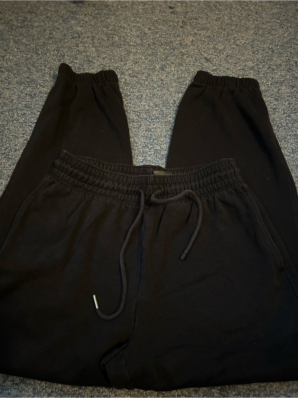 H&M Black Men's Jogger Sweatpants with Drawstring